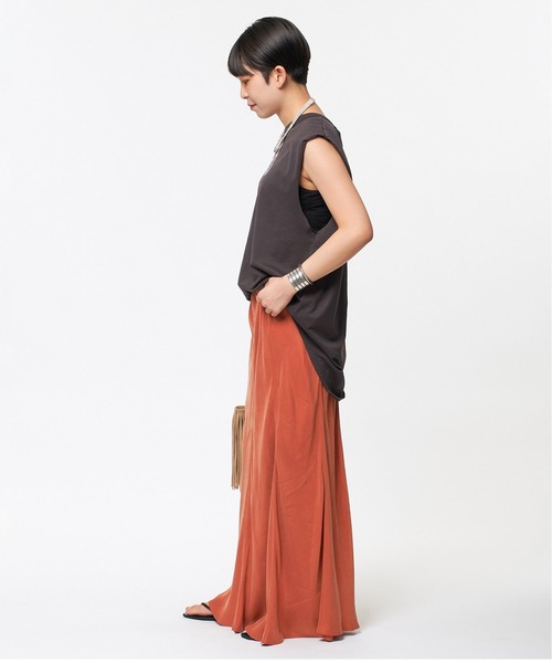 AP STUDIO（エーピーストゥディオ）の「《追加》New フィブリルキュプラ スカート（スカート・レディース・ブラック/カーキ/キャメル/オレンジ・38/36）」の6枚目の写真