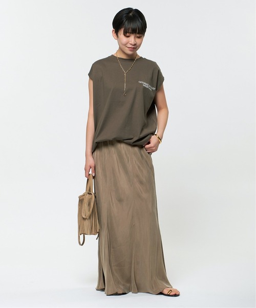 AP STUDIO（エーピーストゥディオ）の「《追加》New フィブリルキュプラ スカート（スカート・レディース・ブラック/カーキ/キャメル/オレンジ・38/36）」の13枚目の写真