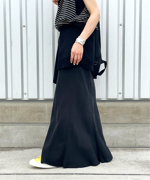 AP STUDIO（エーピーストゥディオ）の「《追加》New フィブリルキュプラ スカート（スカート・レディース・ブラック/カーキ/キャメル/オレンジ・38/36）」の20枚目の写真