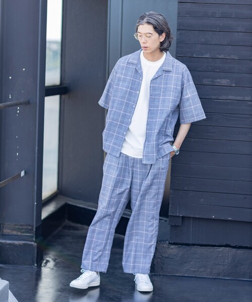 THE SHOP TK (ザ ショップ ティーケー )の「◆パナマチェックスラックス(スラックス・メンズ・ライトグレー系1/ダークブラウン系1/ライトグリーン系1・02/03/04)」の10枚目の写真