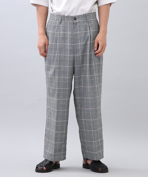 THE SHOP TK (ザ ショップ ティーケー )の「◆パナマチェックスラックス(スラックス・メンズ・ライトグレー系1/ダークブラウン系1/ライトグリーン系1・02/03/04)」の12枚目の写真