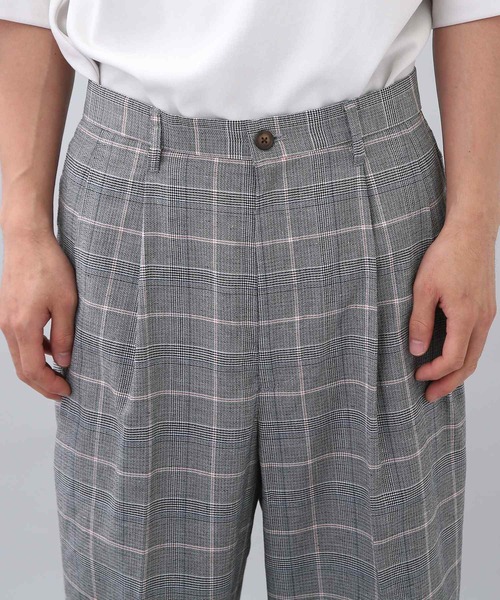 THE SHOP TK (ザ ショップ ティーケー )の「◆パナマチェックスラックス(スラックス・メンズ・ライトグレー系1/ダークブラウン系1/ライトグリーン系1・02/03/04)」の15枚目の写真