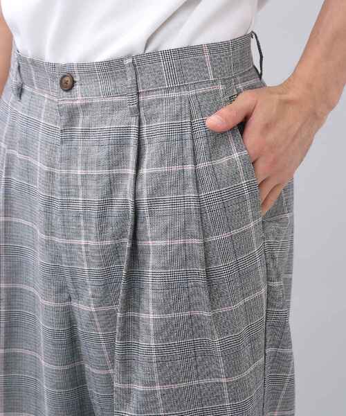 THE SHOP TK (ザ ショップ ティーケー )の「◆パナマチェックスラックス(スラックス・メンズ・ライトグレー系1/ダークブラウン系1/ライトグリーン系1・02/03/04)」の16枚目の写真