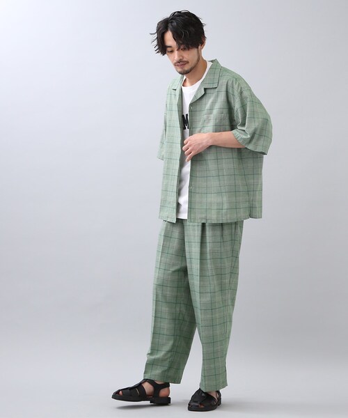 THE SHOP TK (ザ ショップ ティーケー )の「◆パナマチェックスラックス(スラックス・メンズ・ライトグレー系1/ダークブラウン系1/ライトグリーン系1・02/03/04)」の22枚目の写真