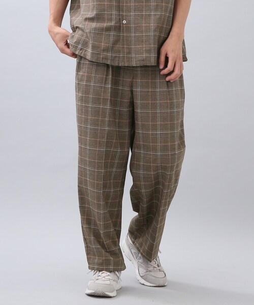 THE SHOP TK (ザ ショップ ティーケー )の「◆パナマチェックスラックス(スラックス・メンズ・ライトグレー系1/ダークブラウン系1/ライトグリーン系1・02/03/04)」の4枚目の写真