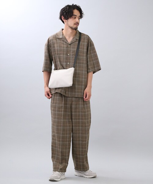 THE SHOP TK (ザ ショップ ティーケー )の「◆パナマチェックスラックス(スラックス・メンズ・ライトグレー系1/ダークブラウン系1/ライトグリーン系1・02/03/04)」の6枚目の写真