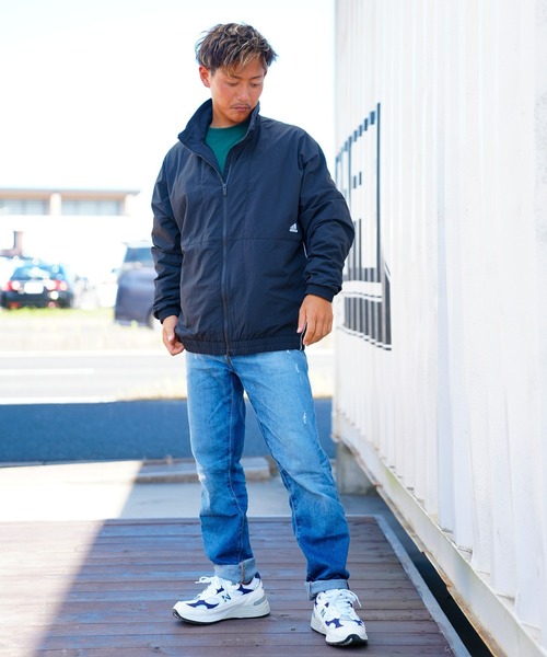 adidas(アディダス)の「adidas/アディダス ウーブンジャケット スリーストライプス/バックプリント 2トーンジャケット/裏起毛 オーバーサイズ/ユニセックス CU358(ナイロンジャケット・メンズ・ブラック/ブラック系その他2/ブラック系その他3・3XL/M/2XL/L/XL)」の11枚目の写真