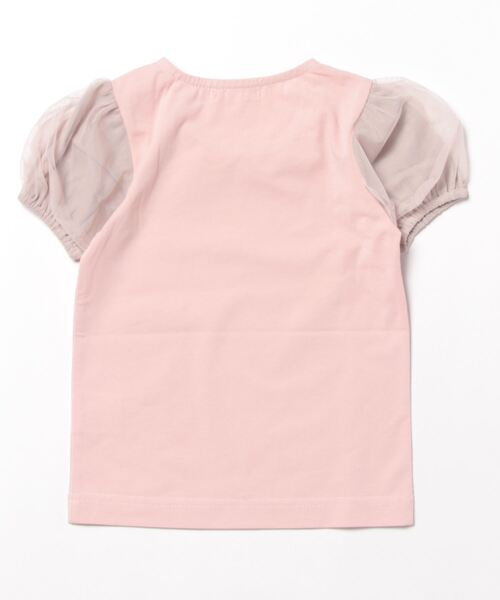 panpantutu（パンパンチュチュ）の「おすましカラーパフスリーブトップ(80-100cm)（Tシャツ/カットソー・キッズ・スモークピンク/レモンイエロー/ラベンダー/ミント・80ｃｍ/90cm/100cm）」の5枚目の写真