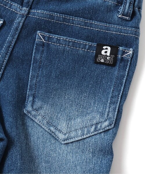 Ampersand（アンパサンド）の「ニットレギンス_ストレッチ（レギンス/スパッツ・キッズ・ブラック/ベージュ/ネイビー/ブラウン/ピンク/ブルー・90/100/110/120/80/130/95/140）」の8枚目の写真
