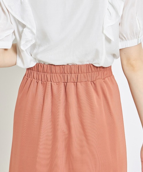 tocco closet（トッコ　クローゼット）の「飾り釦付きスリット入りロングタイトスカート（スカート・レディース・ブラック/テラコッタ・M）」の16枚目の写真