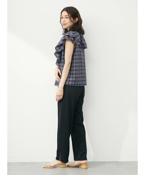 Green　Parks（グリーンパークス）の「らくスレパンツ（その他パンツ・レディース・ホワイト系その他2/ブルー/イエロー/ブラック・FREE）」の9枚目の写真