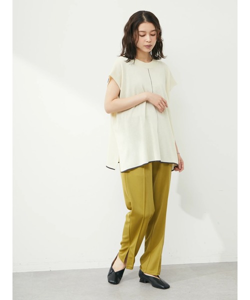 Green　Parks（グリーンパークス）の「らくスレパンツ（その他パンツ・レディース・ホワイト系その他2/ブルー/イエロー/ブラック・FREE）」の17枚目の写真