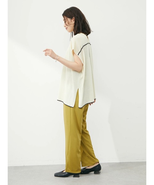 Green　Parks（グリーンパークス）の「らくスレパンツ（その他パンツ・レディース・ホワイト系その他2/ブルー/イエロー/ブラック・FREE）」の18枚目の写真