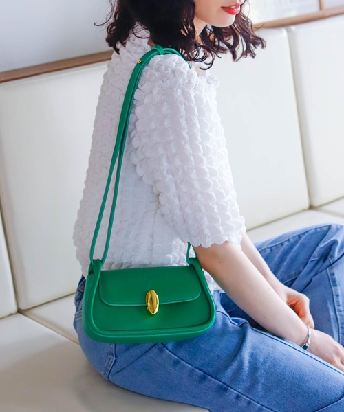 Birthday room（バースデイルーム）の「コンパクトショルダーバッグ（ショルダーバッグ・レディース・ブラック/ベージュ/グリーン・FREE）」の21枚目の写真