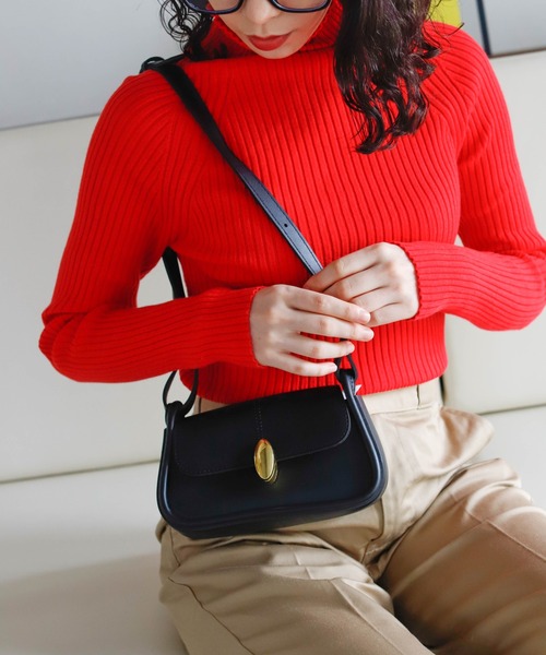 Birthday room（バースデイルーム）の「コンパクトショルダーバッグ（ショルダーバッグ・レディース・ブラック/ベージュ/グリーン・FREE）」の4枚目の写真