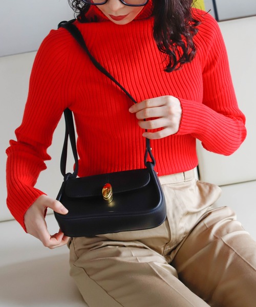 Birthday room（バースデイルーム）の「コンパクトショルダーバッグ（ショルダーバッグ・レディース・ブラック/ベージュ/グリーン・FREE）」の6枚目の写真