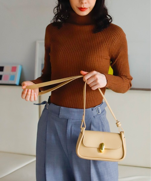 Birthday room（バースデイルーム）の「コンパクトショルダーバッグ（ショルダーバッグ・レディース・ブラック/ベージュ/グリーン・FREE）」の15枚目の写真