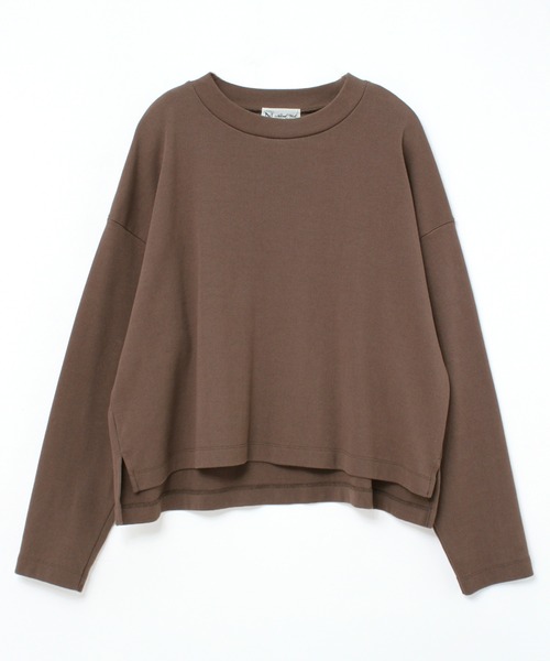 RNA-N(アールエヌエーエヌ)の「M1931 度詰フライスショート丈プルオーバー(Tシャツ/カットソー・レディース・チョコ/キナリ/ミント・MEDIUM)」の3枚目の写真