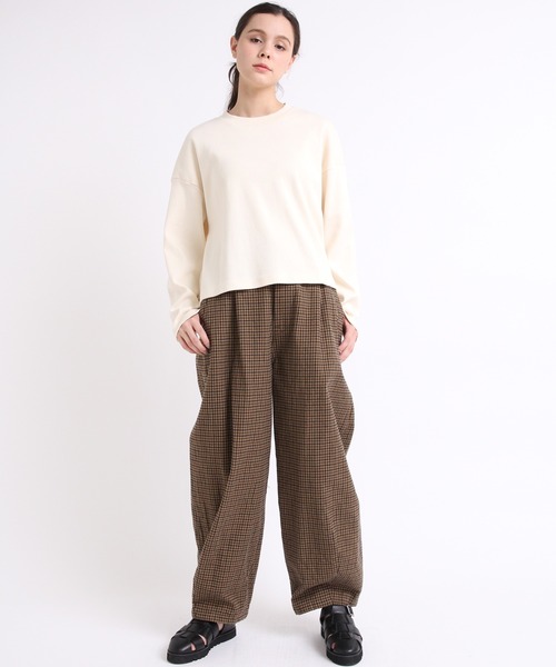 RNA-N(アールエヌエーエヌ)の「M1931 度詰フライスショート丈プルオーバー(Tシャツ/カットソー・レディース・チョコ/キナリ/ミント・MEDIUM)」の17枚目の写真