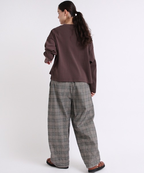 RNA-N(アールエヌエーエヌ)の「M1931 度詰フライスショート丈プルオーバー(Tシャツ/カットソー・レディース・チョコ/キナリ/ミント・MEDIUM)」の12枚目の写真