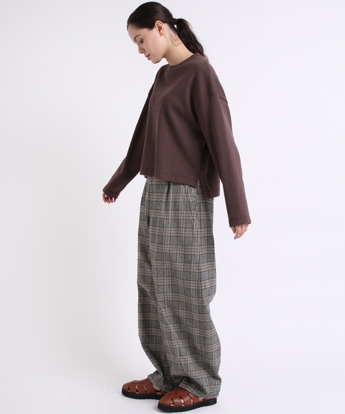 RNA-N(アールエヌエーエヌ)の「M1931 度詰フライスショート丈プルオーバー(Tシャツ/カットソー・レディース・チョコ/キナリ/ミント・MEDIUM)」の14枚目の写真