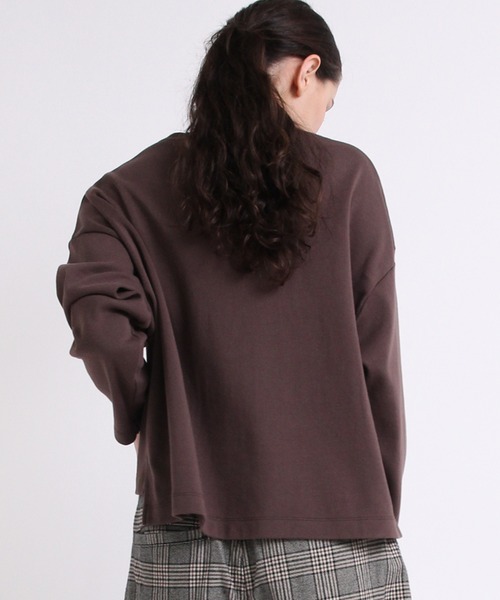 RNA-N(アールエヌエーエヌ)の「M1931 度詰フライスショート丈プルオーバー(Tシャツ/カットソー・レディース・チョコ/キナリ/ミント・MEDIUM)」の18枚目の写真