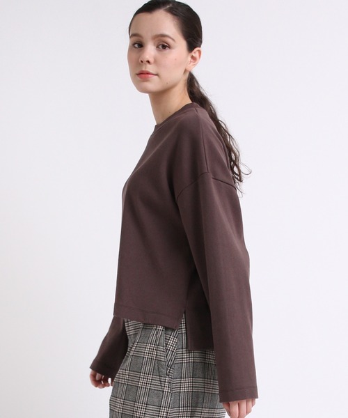 RNA-N(アールエヌエーエヌ)の「M1931 度詰フライスショート丈プルオーバー(Tシャツ/カットソー・レディース・チョコ/キナリ/ミント・MEDIUM)」の21枚目の写真