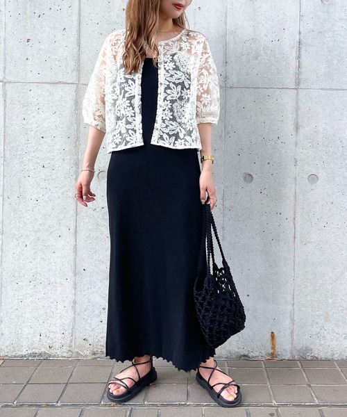 apres jour mignon（アプレジュールミニョン）の「チュールレースブラウス【ZOZOTOWN限定アイテム】（シャツ/ブラウス・レディース・ブラック/アイボリー/ブルー・フリー/X-LARGE）」の10枚目の写真