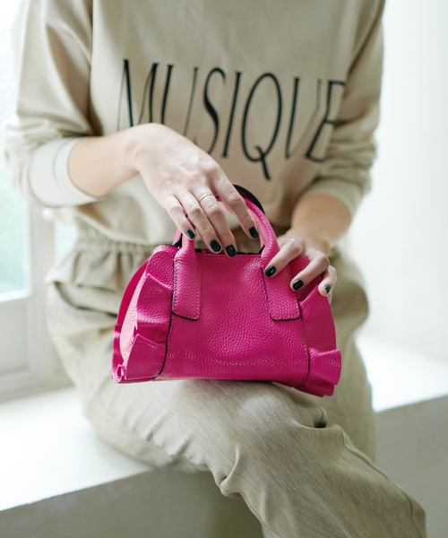【RIPANI/リパーニ】 サイドフリルミニショルダーBAG