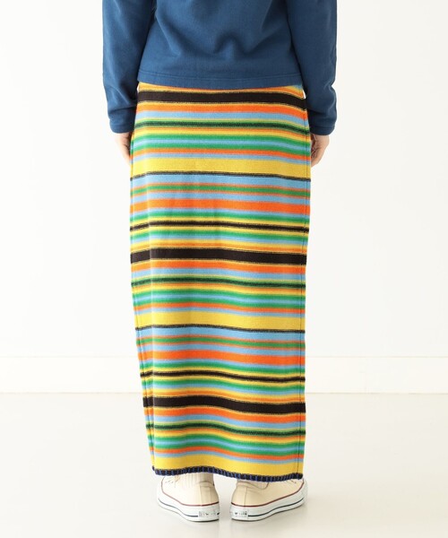 BEAMS BOY(ビームスボーイ)の「BEAMS BOY / マルチボーダー ニット スカート(スカート・レディース・イエロー/ホワイト系その他7・ONE SIZE)」の10枚目の写真