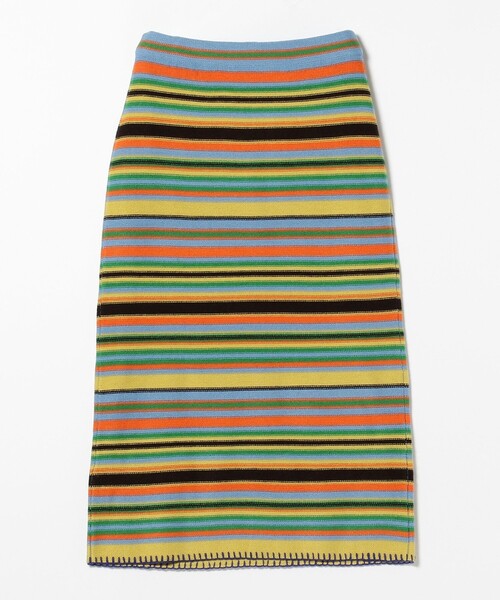 BEAMS BOY(ビームスボーイ)の「BEAMS BOY / マルチボーダー ニット スカート(スカート・レディース・イエロー/ホワイト系その他7・ONE SIZE)」の16枚目の写真