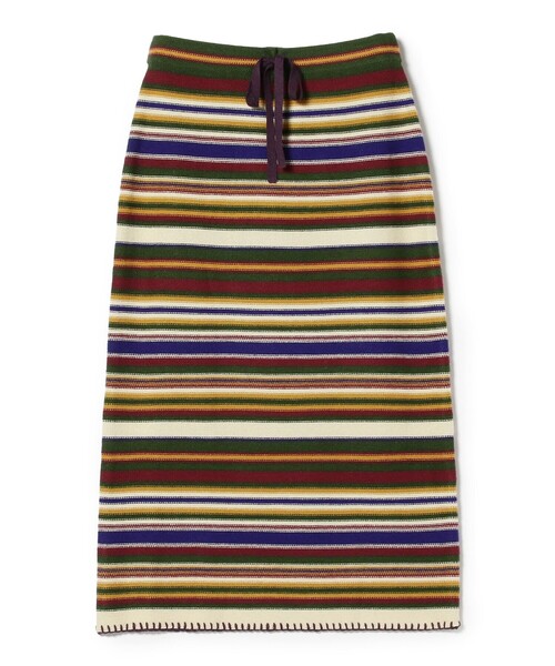 BEAMS BOY(ビームスボーイ)の「BEAMS BOY / マルチボーダー ニット スカート(スカート・レディース・イエロー/ホワイト系その他7・ONE SIZE)」の20枚目の写真