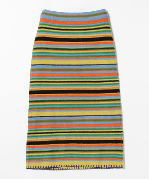 BEAMS BOY(ビームスボーイ)の「BEAMS BOY / マルチボーダー ニット スカート(スカート・レディース・イエロー/ホワイト系その他7・ONE SIZE)」の21枚目の写真