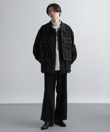 HARE（ハレ）の「【SETUP対応】ベルテッドステッチワイドパンツ 