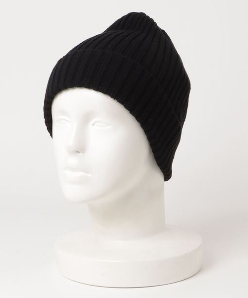 CAL O LINE（キャルオーライン）の「CAL O LINE /キャルオーライン　SILK WATCH CAP シルクワッチキャップ（ニットキャップ/ビーニー・メンズ・ネイビー/レッド/ブラック/グレー・F）」の2枚目の写真