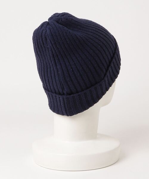 CAL O LINE（キャルオーライン）の「CAL O LINE /キャルオーライン　SILK WATCH CAP シルクワッチキャップ（ニットキャップ/ビーニー・メンズ・ネイビー/レッド/ブラック/グレー・F）」の5枚目の写真