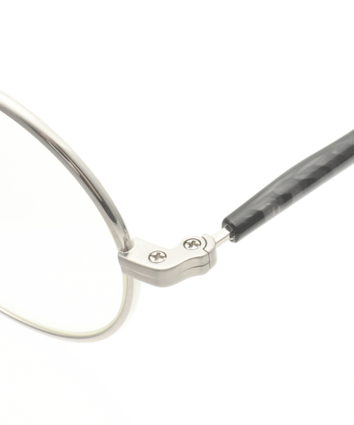 しらたま様kearny gravel-1 black stone×silver KEARNY/カーニー】gravel-1 blackstone*silver*clear：眼鏡