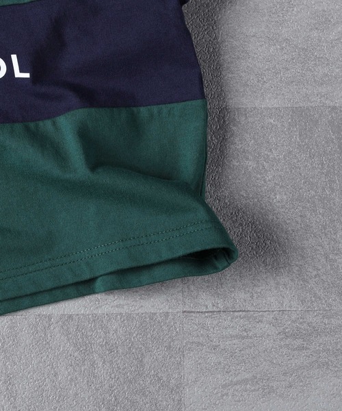 KANGOL KIDS(カンゴールキッズ)の「【KANGOL】ラガーシャツ(Tシャツ/カットソー・キッズ・グリーン/ブラック・130/150/120/140/105/160)」の14枚目の写真