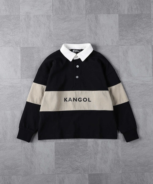KANGOL KIDS(カンゴールキッズ)の「【KANGOL】ラガーシャツ(Tシャツ/カットソー・キッズ・グリーン/ブラック・130/150/120/140/105/160)」の19枚目の写真
