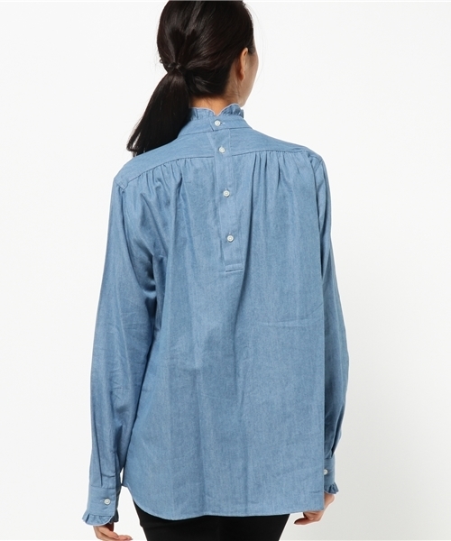 603（ロクマルサン）の「603 ハイネックブラウス（シャツ/ブラウス・レディース・ブルー・FREE）」の7枚目の写真