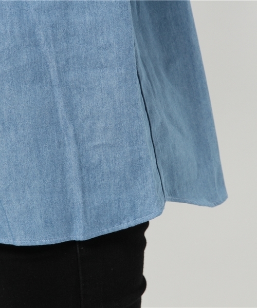 603（ロクマルサン）の「603 ハイネックブラウス（シャツ/ブラウス・レディース・ブルー・FREE）」の9枚目の写真