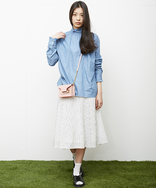 603（ロクマルサン）の「603 ハイネックブラウス（シャツ/ブラウス・レディース・ブルー・FREE）」の10枚目の写真