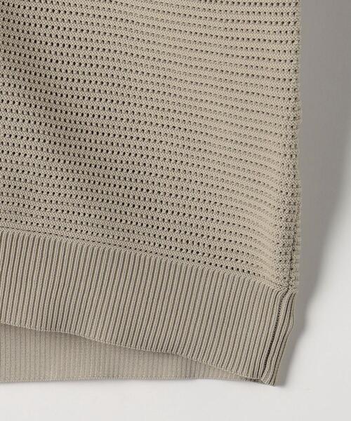 green label relaxing（グリーンレーベルリラクシング）の「ポリエステルメッシュガーター Vネック カーディガン（カーディガン/ボレロ・メンズ・ダークブラウン/パープル/ナチュラル/ケリー・S/M/L/XL）」の20枚目の写真