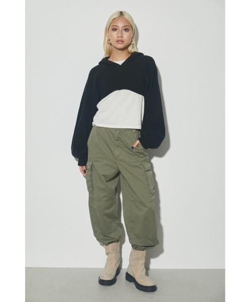 LAGUA GEM（ラグアジェム）の「SHORT HOODIE KNIT ショート