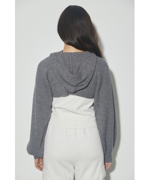 LAGUA GEM（ラグアジェム）の「SHORT HOODIE KNIT ショート