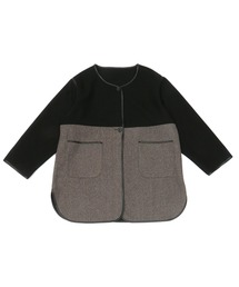 TOKYO SHIRTS | ノーカラーパイピングコート(ノーカラージャケット)