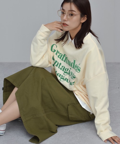 Auntie Rosa（アンティローザ）の「【Shoowtime】カーゴ ロング スカート cargo long skirt（スカート・レディース・ブラック/カーキ/チャコールグレー・SMALL/LARGE/MEDIUM）」の22枚目の写真