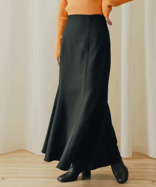 SENSE OF PLACE by URBAN RESEARCH（センスオブプレイスバイアーバンリサーチ）の「ウールライクマーメイドスカート（スカート・レディース・ブラウン/ベージュ系その他/グリーン/ブラック・X-SMALL/SMALL/MEDIUM/LARGE/TALL）」の2枚目の写真