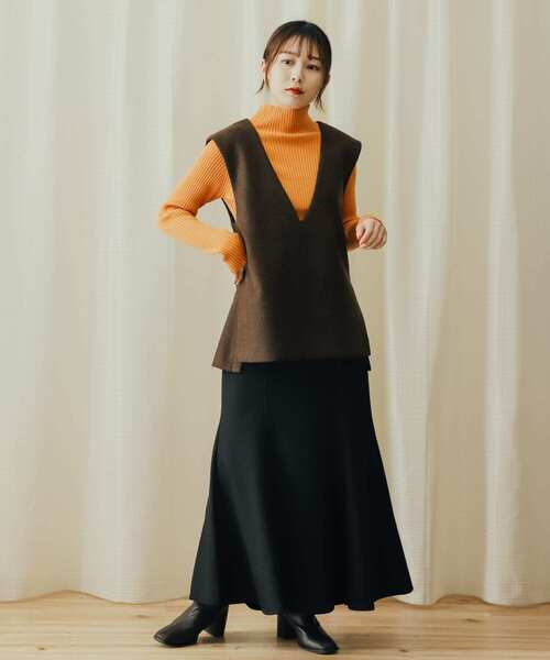 SENSE OF PLACE by URBAN RESEARCH（センスオブプレイスバイアーバンリサーチ）の「ウールライクマーメイドスカート（スカート・レディース・ブラウン/ベージュ系その他/グリーン/ブラック・X-SMALL/SMALL/MEDIUM/LARGE/TALL）」の12枚目の写真