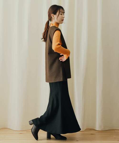 SENSE OF PLACE by URBAN RESEARCH（センスオブプレイスバイアーバンリサーチ）の「ウールライクマーメイドスカート（スカート・レディース・ブラウン/ベージュ系その他/グリーン/ブラック・X-SMALL/SMALL/MEDIUM/LARGE/TALL）」の13枚目の写真